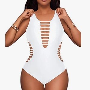 aqua eve Women one piece swimsuit size L